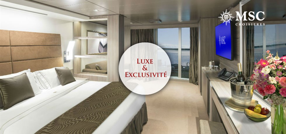 REMISE SPECIALE Yacht Club : Luxe & Exclusivité** ! NOUVEAU ET SPECTACULAIRE MSC Seaside Saison inaugurale ! Vols inclus Les Caraïbes
