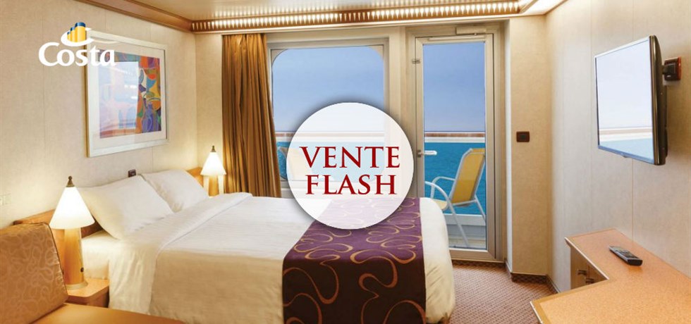 VENTE FLASH ST VALENTIN jusqu'au 19 février ! A bord du Costa Diadema 5* Merveilleuse Méditerranée