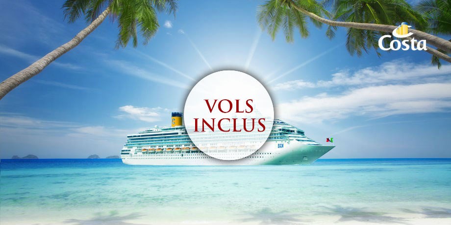 -50% sur le deuxième passager et Boissons à volonté incluses** Vols inclus Croisière aux Caraïbes