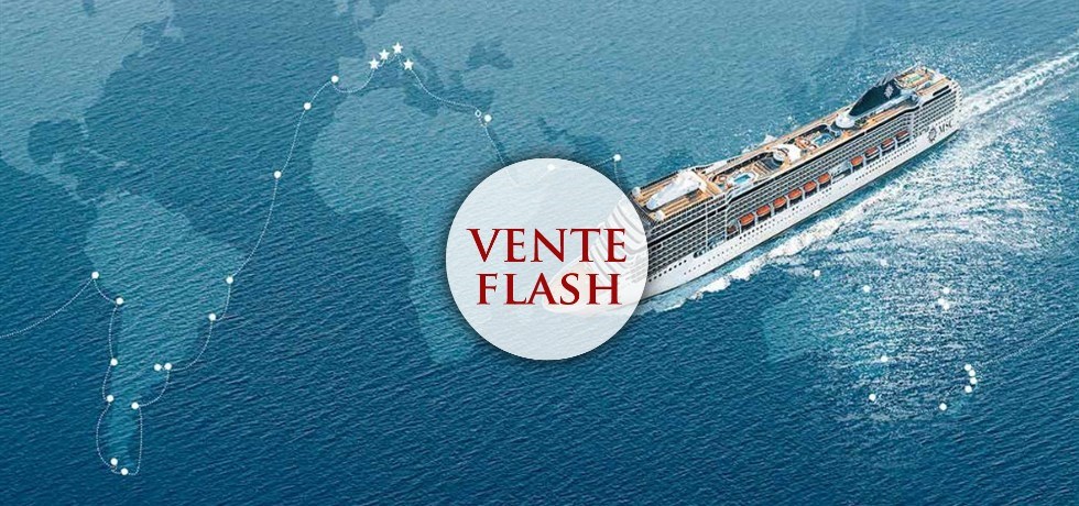 Boissons & 15 excursions offertes**! Tour du Monde MSC 2022