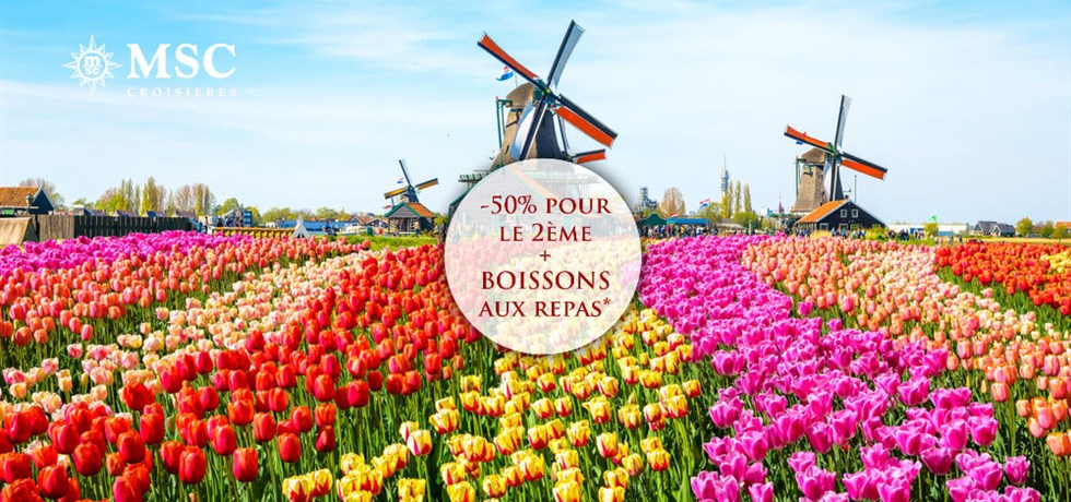 Remise Exclusive jusqu'au 31 Janvier ! Boissons aux repas offertes** Au départ du Havre Belgique, Hollande, Allemagne