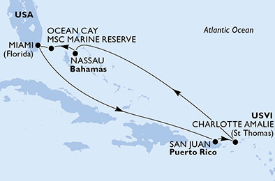 SUR LES TRACES DES PIRATES DES ANTILLES - CROISIÈRE AU DÉPART DE MIAMI (ÉTAT-UNIS)